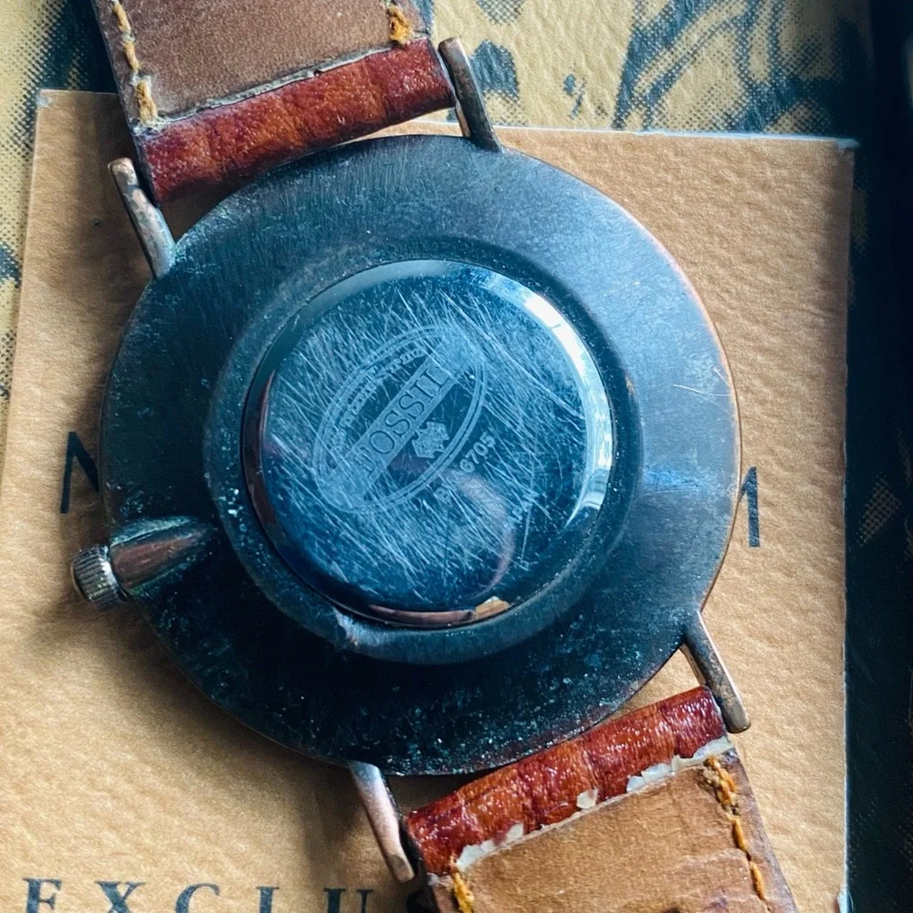 1995 STONE FOSSIL WATCH BW-6705